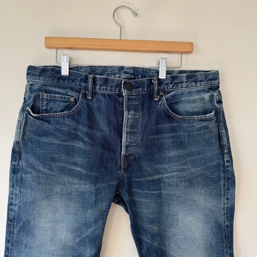 John Elliot The Daze Nimbus Mens Jeans Blue Size 36 Button Fly Luxury Designer - Picture 11 of 14